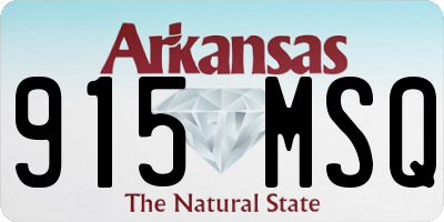 AR license plate 915MSQ