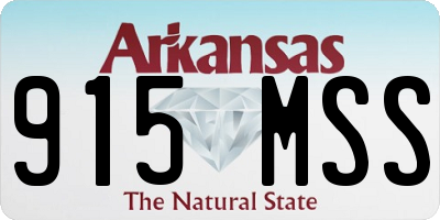 AR license plate 915MSS