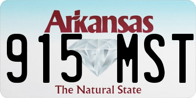 AR license plate 915MST