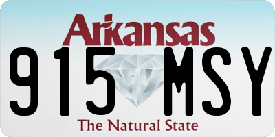 AR license plate 915MSY