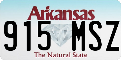 AR license plate 915MSZ