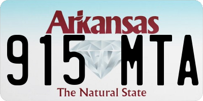 AR license plate 915MTA
