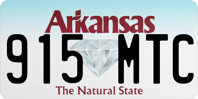 AR license plate 915MTC