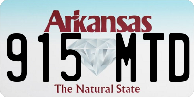 AR license plate 915MTD
