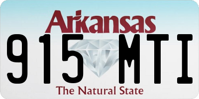 AR license plate 915MTI
