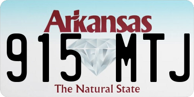 AR license plate 915MTJ