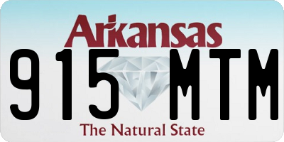 AR license plate 915MTM