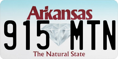 AR license plate 915MTN