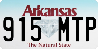 AR license plate 915MTP