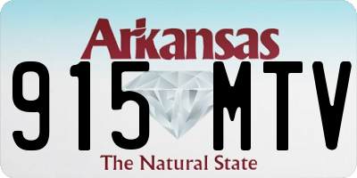 AR license plate 915MTV