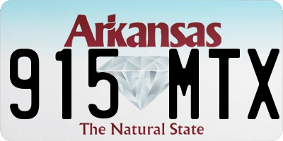 AR license plate 915MTX