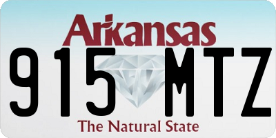 AR license plate 915MTZ