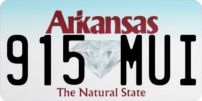 AR license plate 915MUI