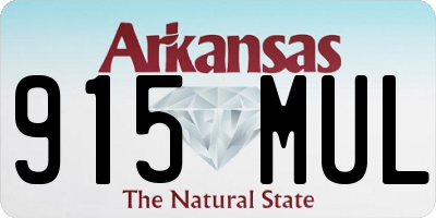 AR license plate 915MUL