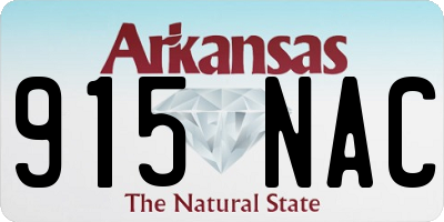 AR license plate 915NAC