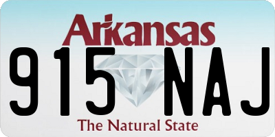 AR license plate 915NAJ