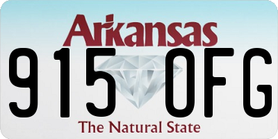 AR license plate 915OFG