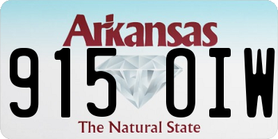 AR license plate 915OIW