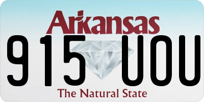 AR license plate 915UOU