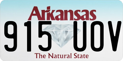 AR license plate 915UOV