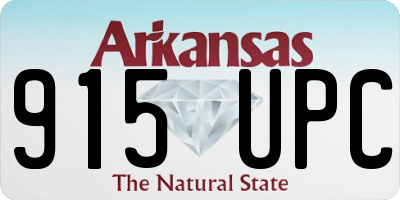 AR license plate 915UPC