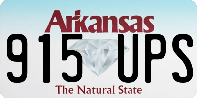 AR license plate 915UPS