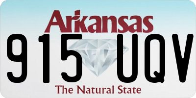 AR license plate 915UQV