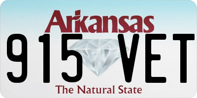 AR license plate 915VET