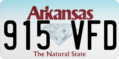 AR license plate 915VFD