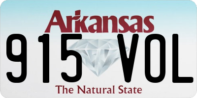 AR license plate 915VOL