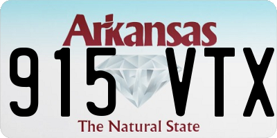 AR license plate 915VTX