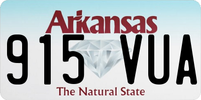 AR license plate 915VUA