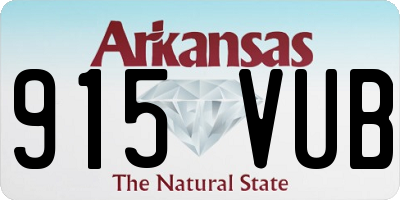 AR license plate 915VUB