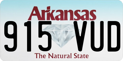 AR license plate 915VUD