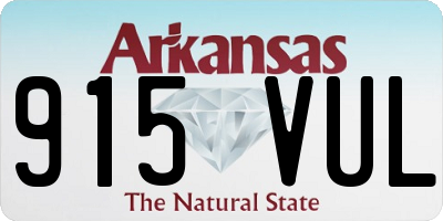 AR license plate 915VUL