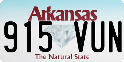 AR license plate 915VUN