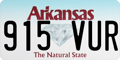 AR license plate 915VUR