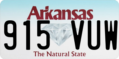 AR license plate 915VUW