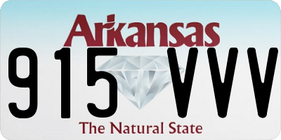 AR license plate 915VVV