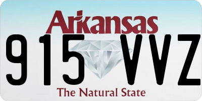 AR license plate 915VVZ