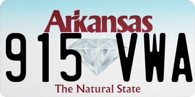 AR license plate 915VWA