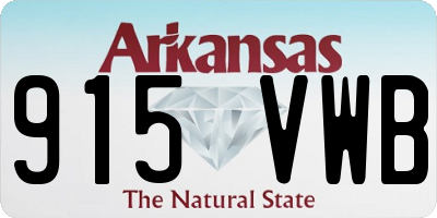 AR license plate 915VWB