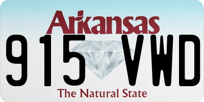 AR license plate 915VWD