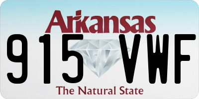 AR license plate 915VWF