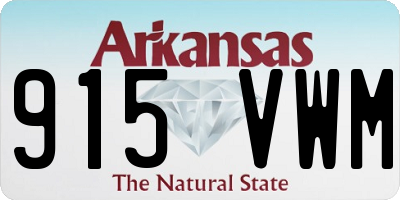 AR license plate 915VWM