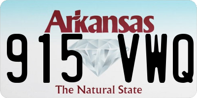AR license plate 915VWQ