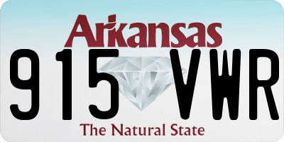 AR license plate 915VWR
