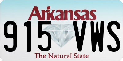 AR license plate 915VWS
