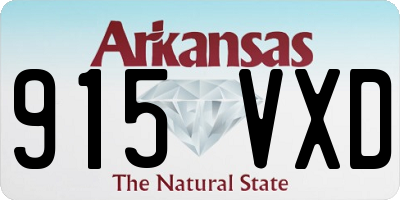AR license plate 915VXD