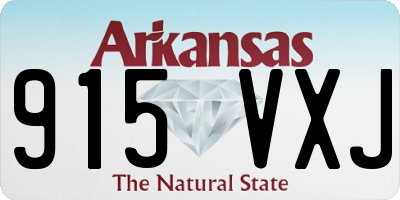 AR license plate 915VXJ